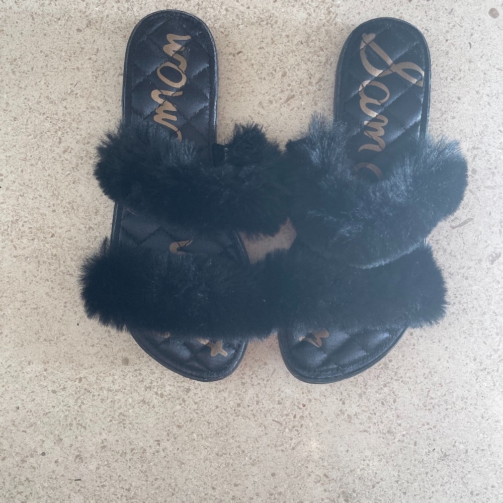 Sam Edelman Griselda fur trim flats